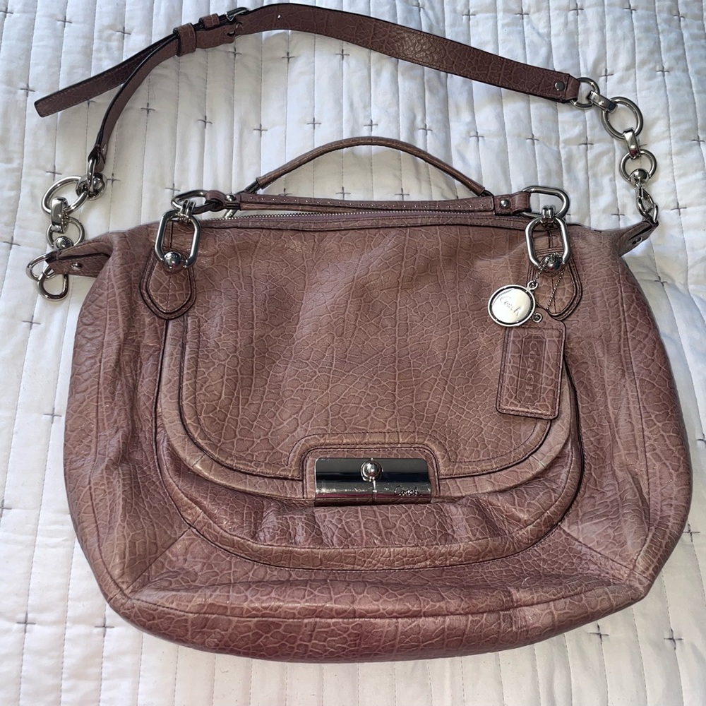 Large Rare Lilac Coach Satchel
